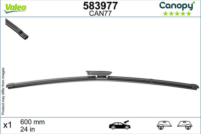 Lamela stergator Valeo Canopy 600 mm | 24 inch [2]
