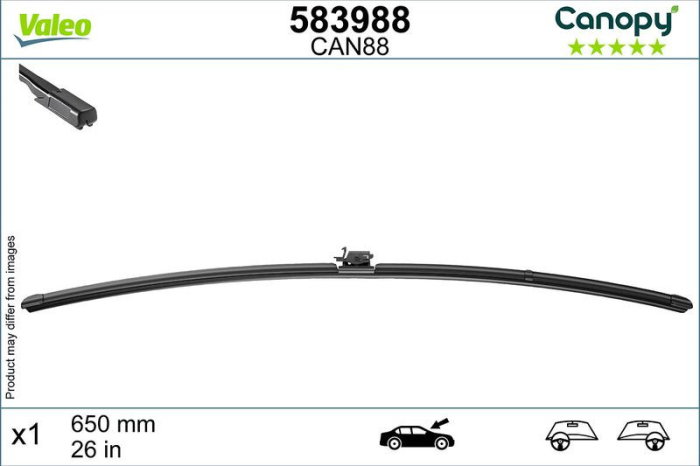 Lamela stergator Valeo Canopy 650 mm | 26 inch [2]