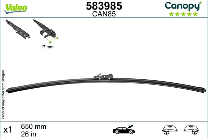 Lamela stergator Valeo Canopy 650 mm | 26 inch [2]