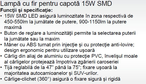 Lampa capota 15W SMD [2]