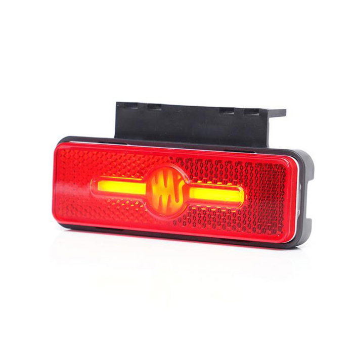 Lampă gabarit LED WAS W254 – poziție spate roșu, 12V-24V, montaj universal [1]