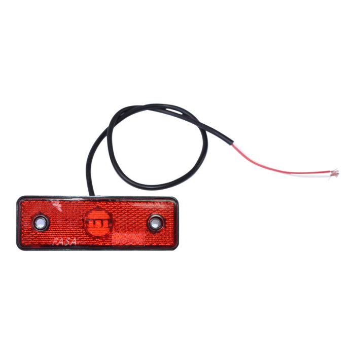 Lampa laterala rosie cu Led 12/24V [2]