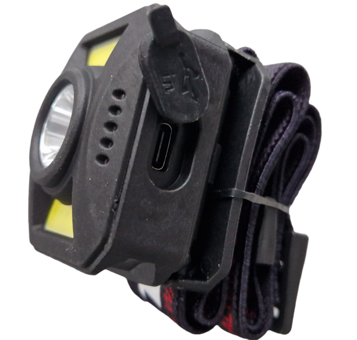 Lanterna frontala Foton Sport HL0163 7 moduri, USB-C, 3W+5W COB alb/rosu [3]