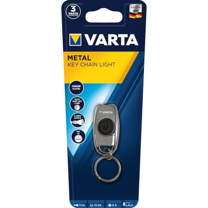 Lanterna LED tip breloc Varta 16603, 15 lm, 2xCR2016, baterii incluse [1]