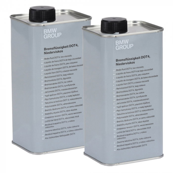Pachet 2 x 1 litru lichid frana original BMW DOT 4 LV vascozitate scazuta [1]