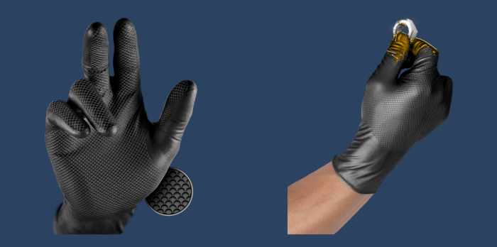 Manusi Nitril cu GRIP Marimea M ●50 BUC● [2]