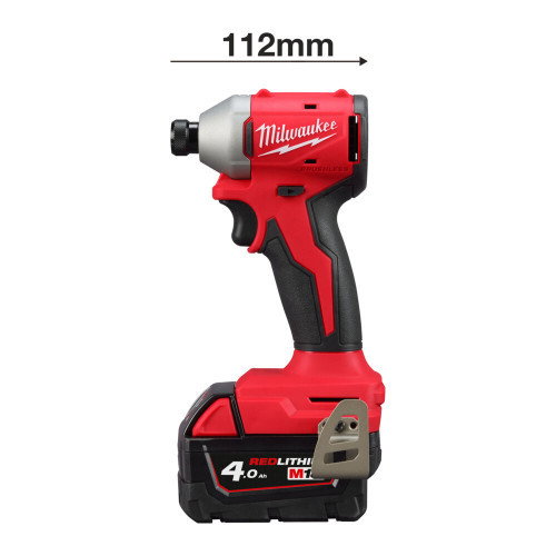 Masina de insurubat cu impact, Hex1/4", model M18 BLIDRC-402C, 190Nm 2 x acumulator M18 B4, 1 x incarcator M12-18C [2]