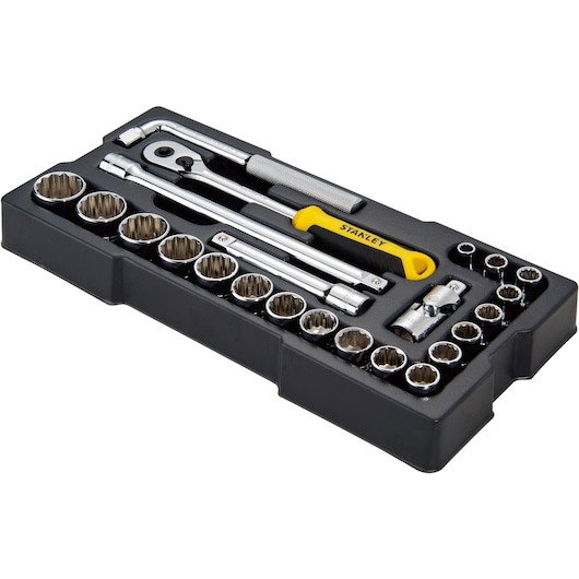Modul de chei tubulare STANLEYr TRANSMODULE SYSTEMtm de 1/2 in., 12 puncte, 23 buc. [3]