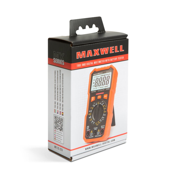 Multimetru Digital Maxwell MX 25223 - Tester Baterie, Temperatură, NCV, 4 Cifre [3]