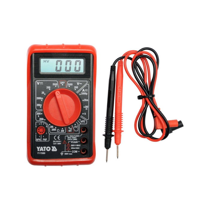 Multimetru Digital Universal Yato YT-73080 – Măsurători AC/DC Precise și Fiabile [1]