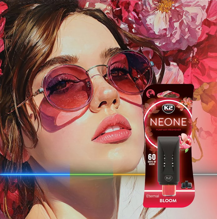 Odorizant auto grila ventilatie Puf-Puf K2 Neone Eternal Bloom [3]