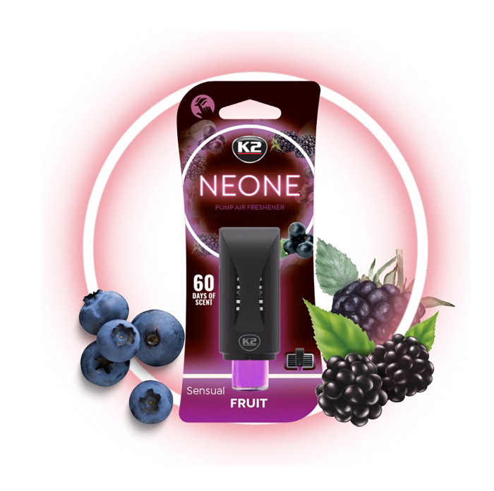 Pachet 2 x Odorizant auto grila ventilatie Puf-Puf K2 Neone Sensual Fruit [2]