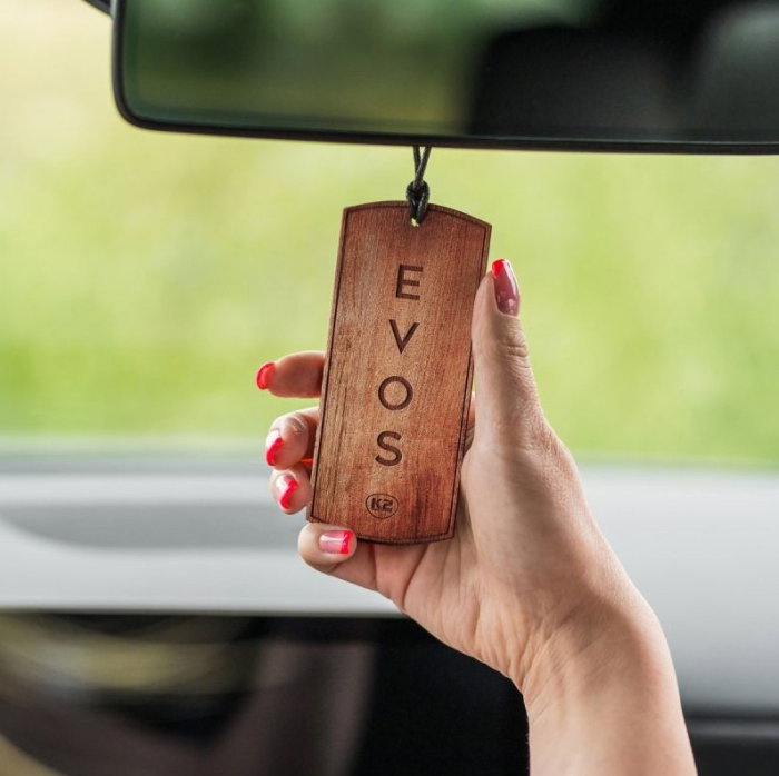 Odorizant Auto din Lemn Masiv K2 EVOS GRACE GAIA, Parfum Floral-Chypre (Coacăze Negre, Trandafir, Paciuli), Pandantiv Elegant [7]