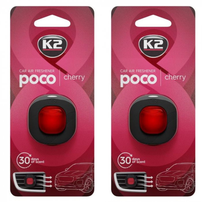 Pachet 2 x odorizant auto K2 poco cherry (Unisex) [1]