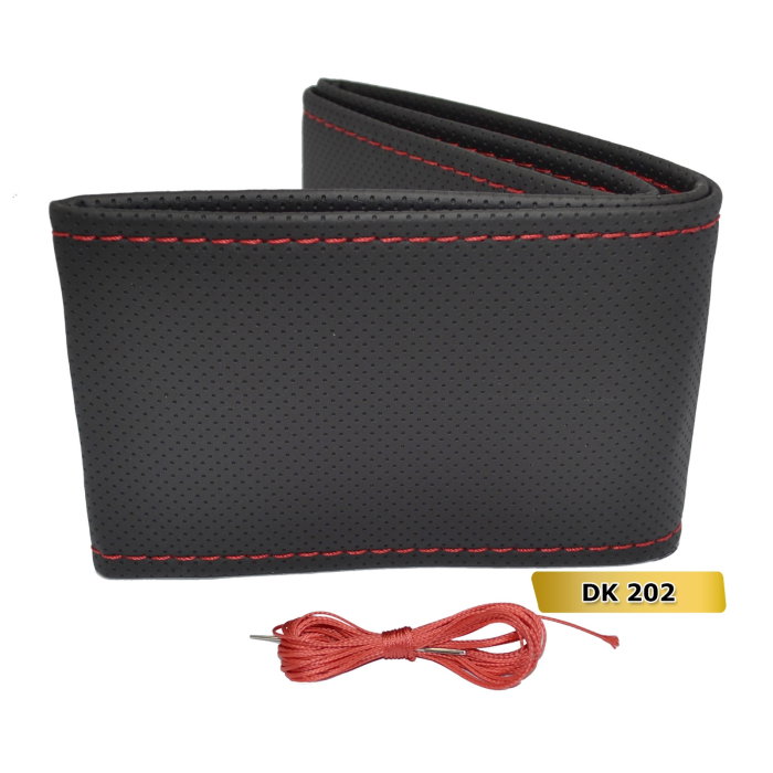 Otom Husa volan auto cu snur Negru/Rosu [2]