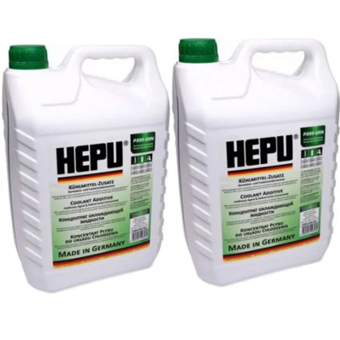 Pachet 10 litri antigel concentrat Hepu G11 verde [1]