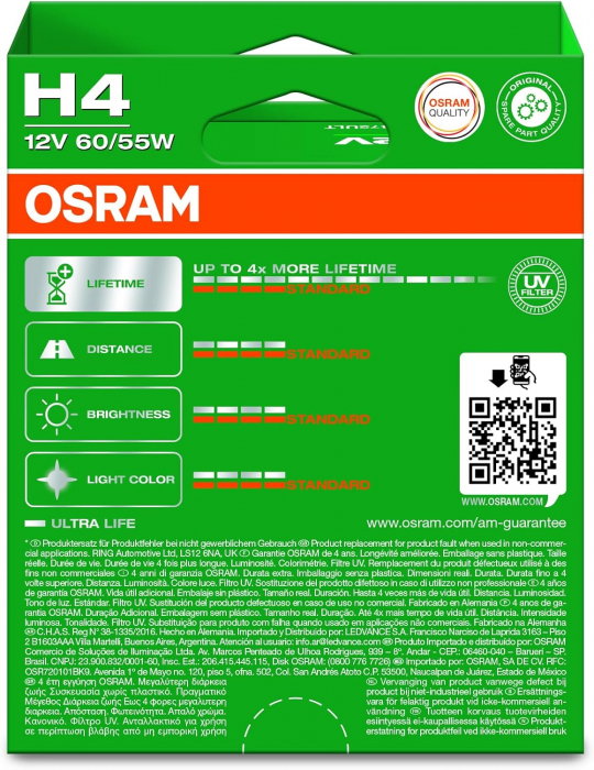 Set 2 becuri H4 Osram Ultra Life [3]