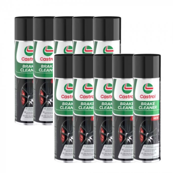 Pachet 10 bucati spray Castrol pentru curatat frane 500ml [1]