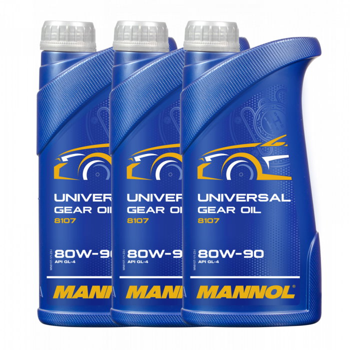 Pachet 3 litri Ulei Transmisie MANNOL Universal 80W90 GL-4 Mineral (Sarcini Grele, Anti-uzură) [1]