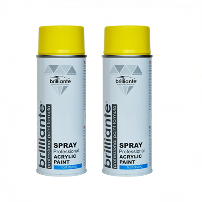 Pachet 2 x Vopsea Spray Brilliante Galben Cadmiu RAL 1021 400 ml [1]
