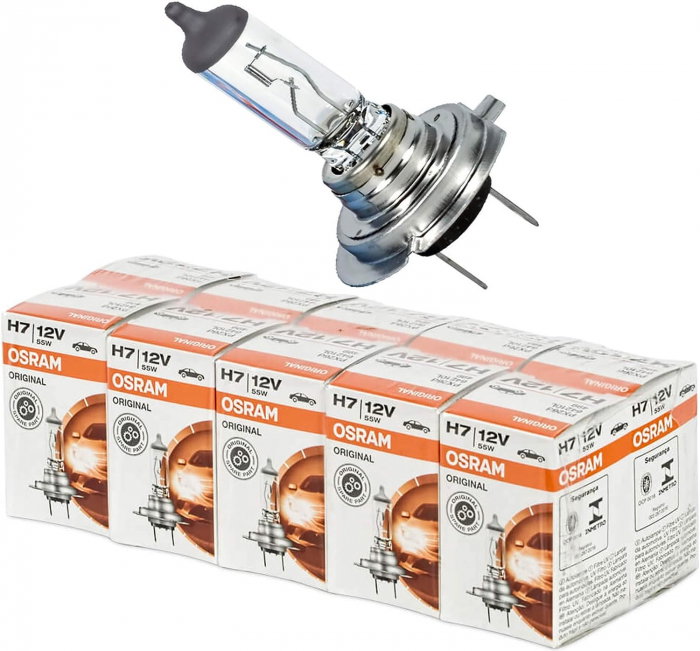 Set 10 Bucăți Becuri Halogen H7 12V Osram Original [2]