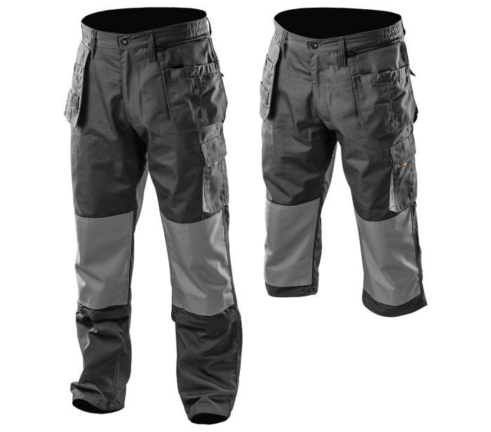 Pantaloni de lucru HD, marime L/54, cu buzunare si picioare detasabile [2]