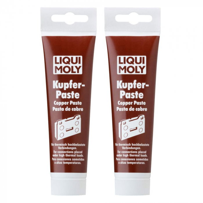 Pachet 2 x Pasta Liqui Moly pentru imbinari solicitate termic, pe baza de cupru, 100 gr [1]