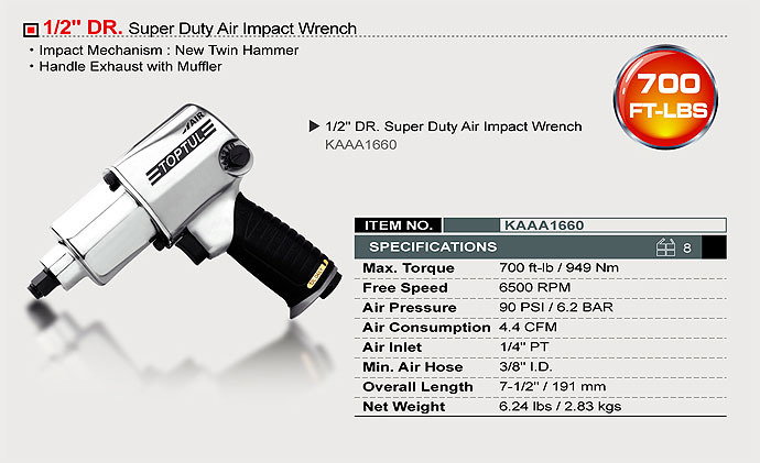 Pistol pneumatic Toptul 1/2, 949Nm [1]