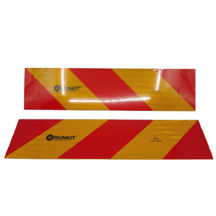Placa reflectorizanta vehicul scurt (set 2 buc) 56,5 cm x 14 cm omologata ECE [1]