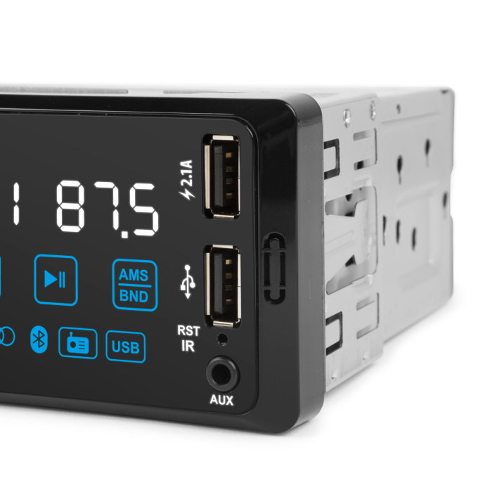 Player auto "PhantomX" - 1 DIN - 4 x 50 W - versiune gestuala - BT - MP3 - AUX - USB [6]