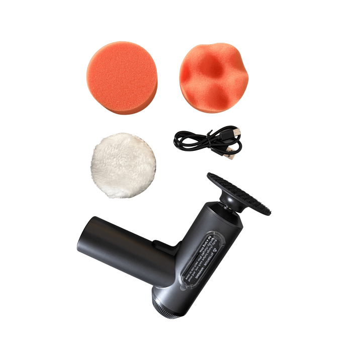 Polizor pentru polish cu acumulator cu 3 bureti Carmax [1]