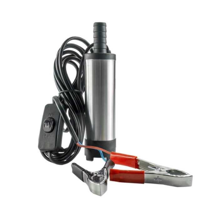 Pompă Submersibilă Transfer Combustibil 12V, Debit 30 L/min, Diametru 51mm, Cablu 3m cu Cleme Crocodil [2]
