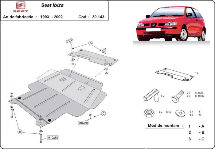 Scut metalic motor, cutie de viteza [2]