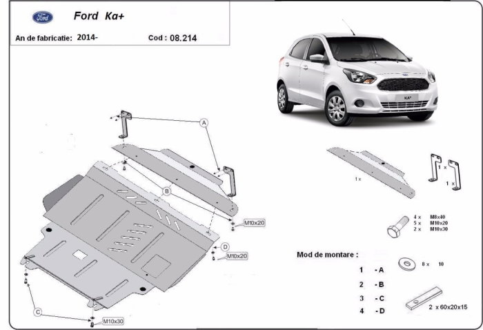 Scut metalic motor, cutie de viteza [1]