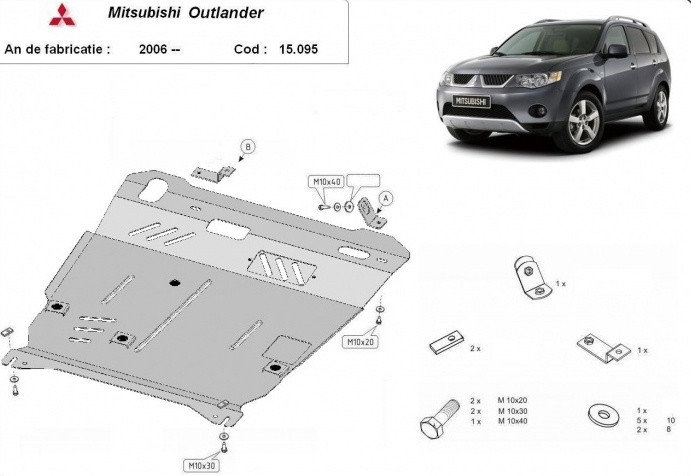 Scut metalic motor, cutie de viteza [1]