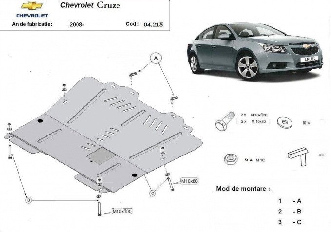 Scut metalic motor, cutie de viteza [2]