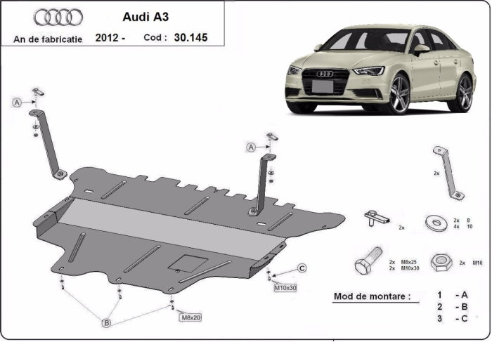 Scut metalic motor, cutie de viteza [2]
