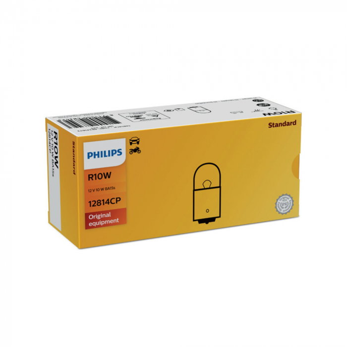 Set 10 Becuri Auxiliare R10W 12V Philips [1]