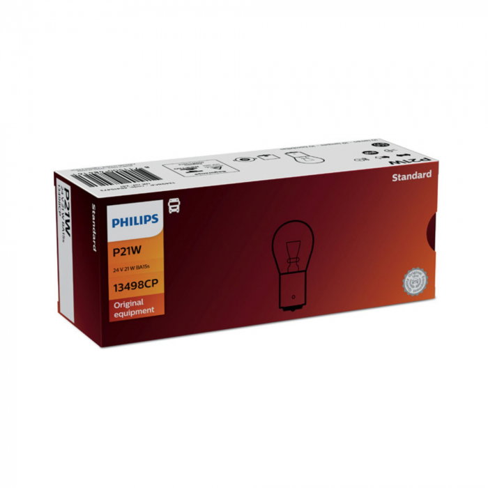 Set 10 Becuri Camion 24V P21W BA15S Philips [1]