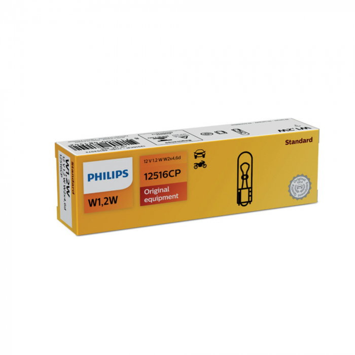 Set 10 Becuri Fara Soclu W1.2W 12V Philips [1]
