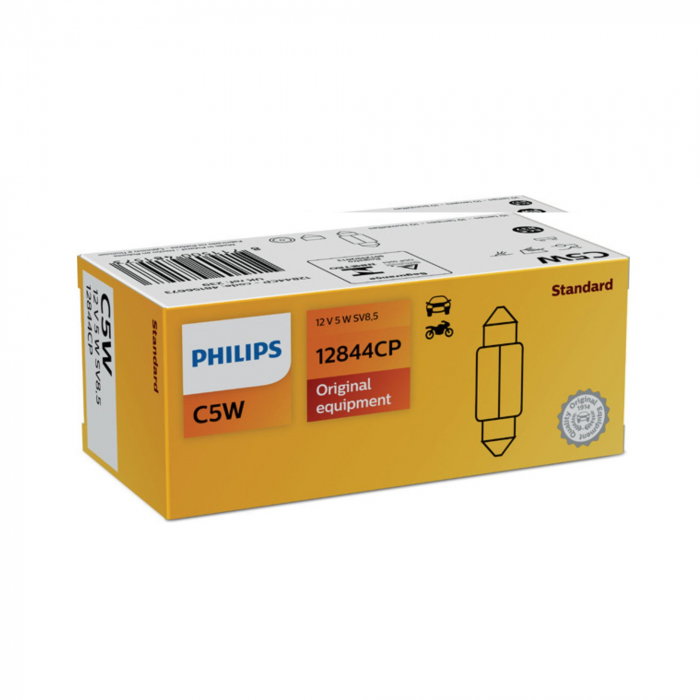 Set 10 Becuri Plafoniera C5W 12V Philips [1]