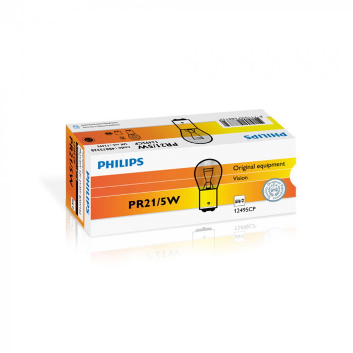 Set 10  Becuri Rosii Frana PR21/5W 12V [1]