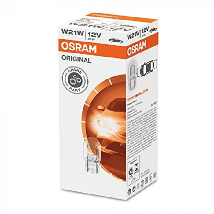 Set 10 Becuri 12V W21W, Original, Osram [1]