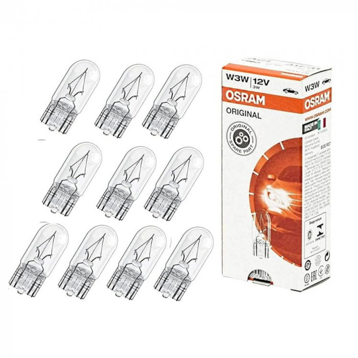 Set 10 Becuri 12V W3W Osram, Original [1]
