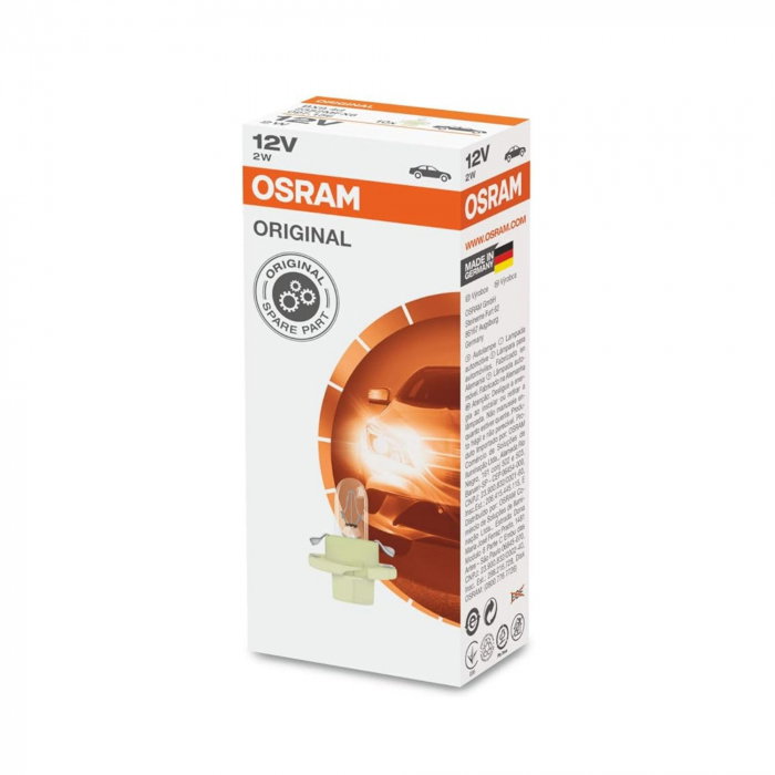 Set 10 Becuri Bord BX8.4D, Soclu Bej 12V 1.5W, Osram [1]