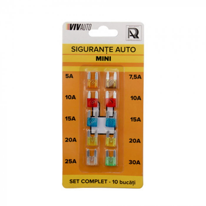 Set 10 sigurante auto mini VIvauto, 5A-30A [1]