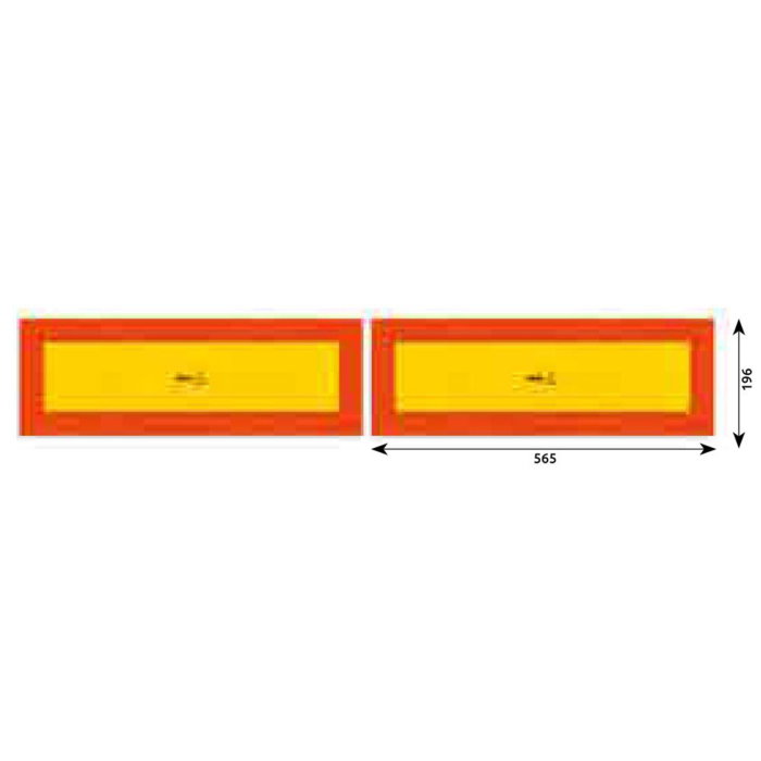 Set 2 autocolante reflectorizante Hico 565x132 mm [1]