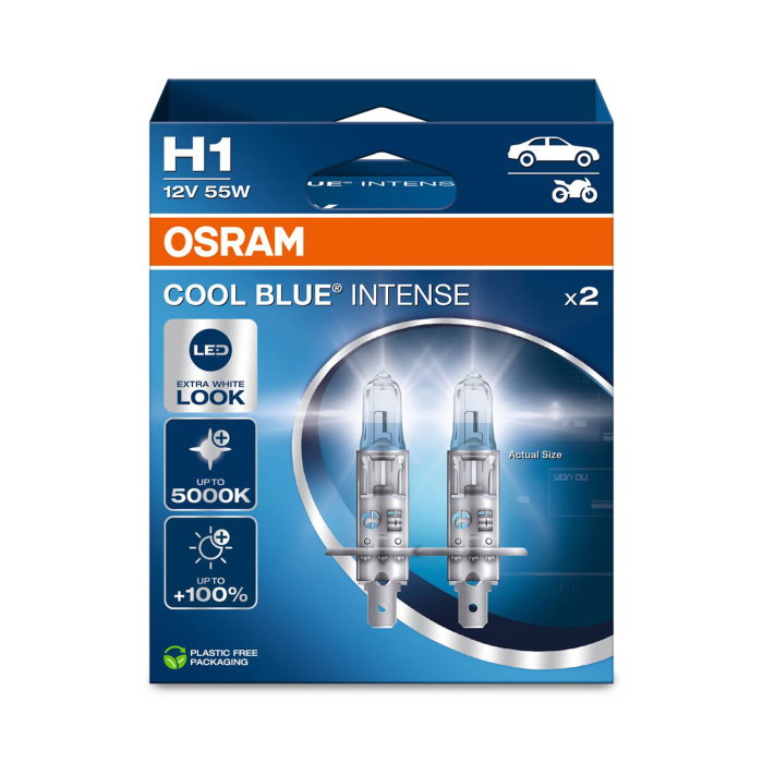 Set 2 bec halogen H1 12V 55W Osram Cool Blue Intense NextGen [1]