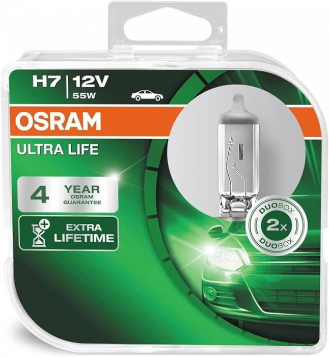 Set 2 becuri H7 12V 55W Osram Ultra Life [1]