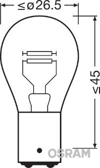 Set 2 becuri P21/5W 12V Osram Original Blister [3]